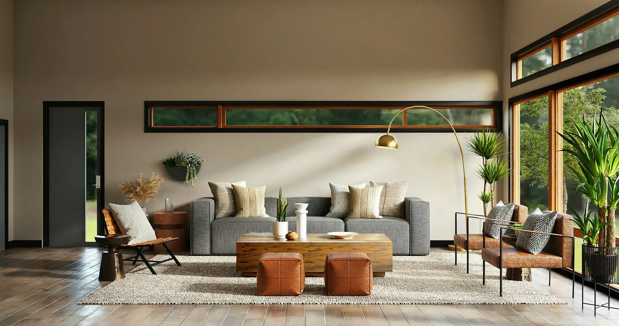 Comfortable living room in a finished home