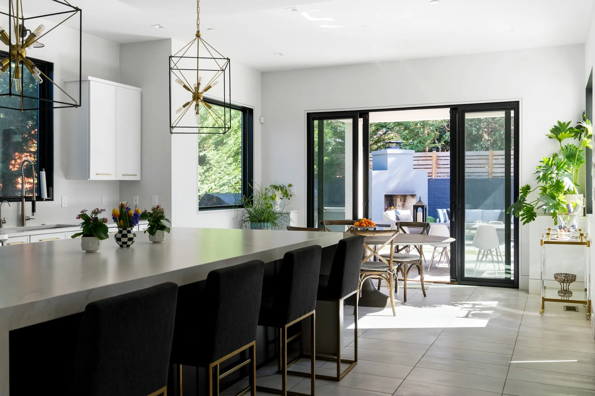 Kitchen in a remodeled home