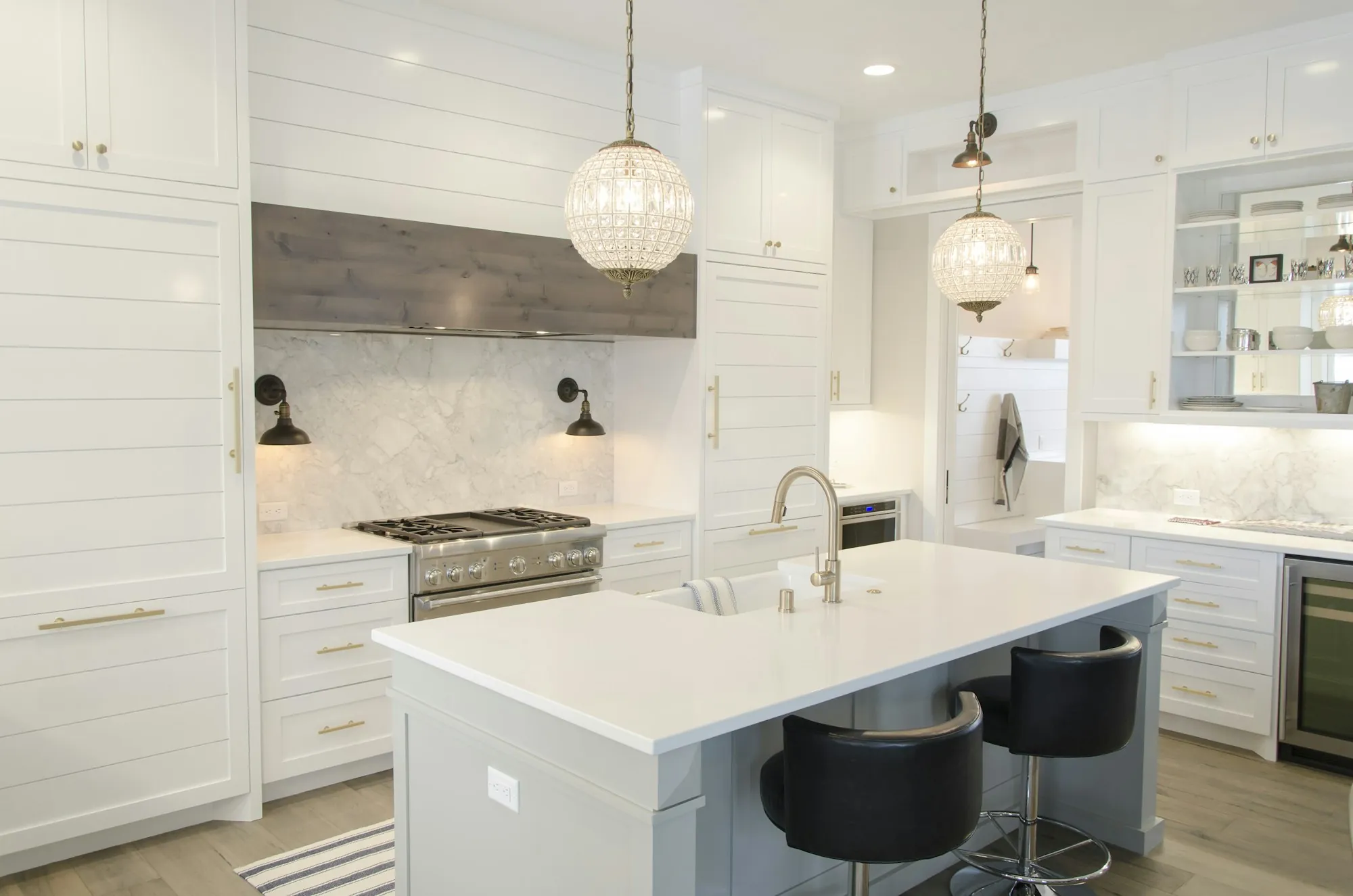 Updated kitchen with new cabinets