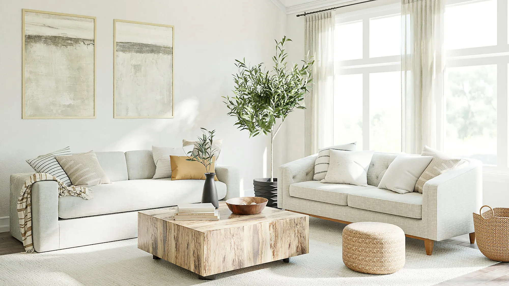 Neatly finished room in a remodeled home