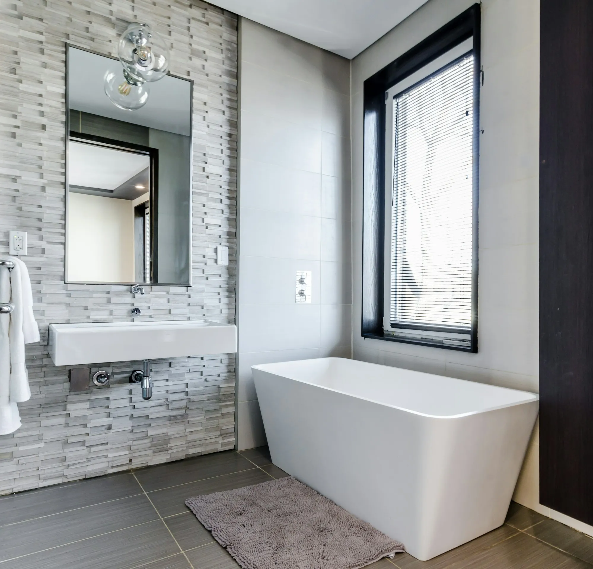 Bathroom remodel with new tile work